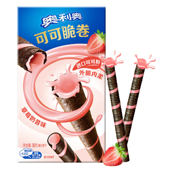 Oreo Crispy Roll Strawberry Milkshake - 50g